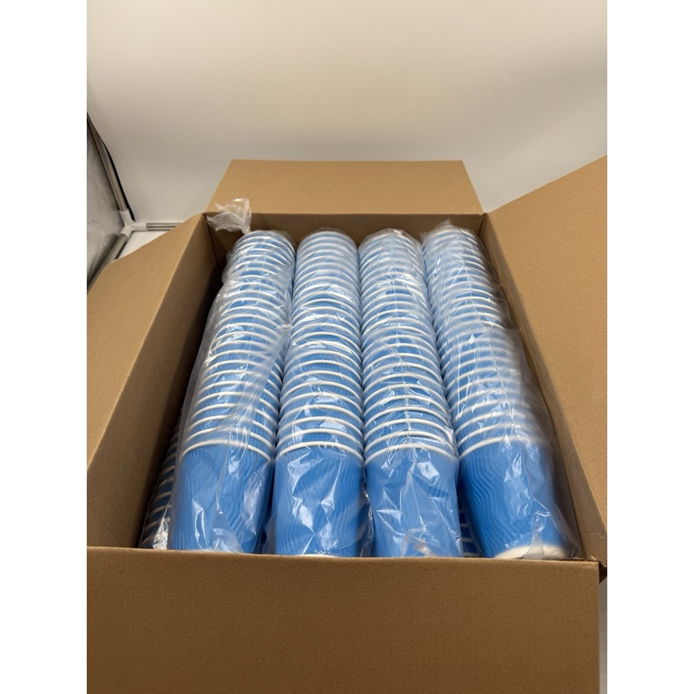 200 Pack 8 Oz Disposable Coffee Cup Black Insulated Corrugated Paper Coffee Cups
